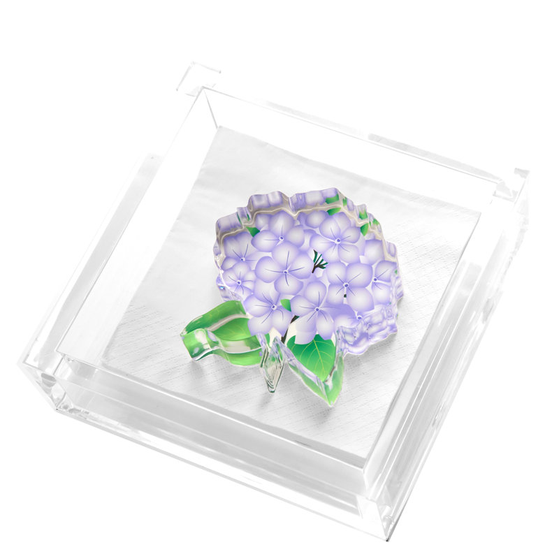 Hydrangea Cocktail Napkin Holder