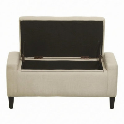 Modern Functional Storage Ottoman Bench, Versatile Indoor Entryway Bench with Hidden Storage