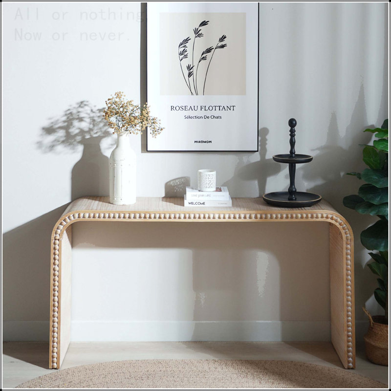 Console avec cascade courbée, Naturel antique