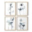 «UK CH Midnight Blossoms I», ensemble de 4 reproductions encadrées-874290137-874290116