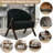 Mid Century Modern Accent Chair, Linen Fabric Upholstered Living Room Chair with Wood Frame, Comfy Reading Side Chair Easy Assembly-775011099