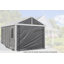 Samara Enclosure Kit for 12x20 ft Carport- Dark Grey