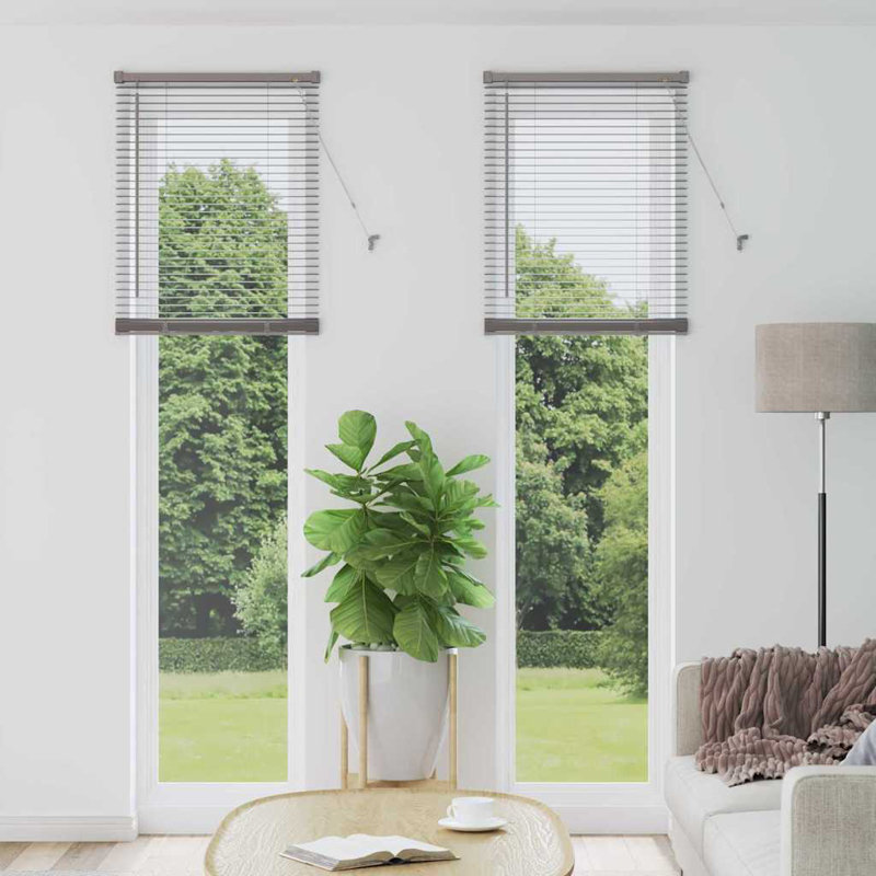 Horizontal/Venetian blind, Silver, 220cm L x 65cm W