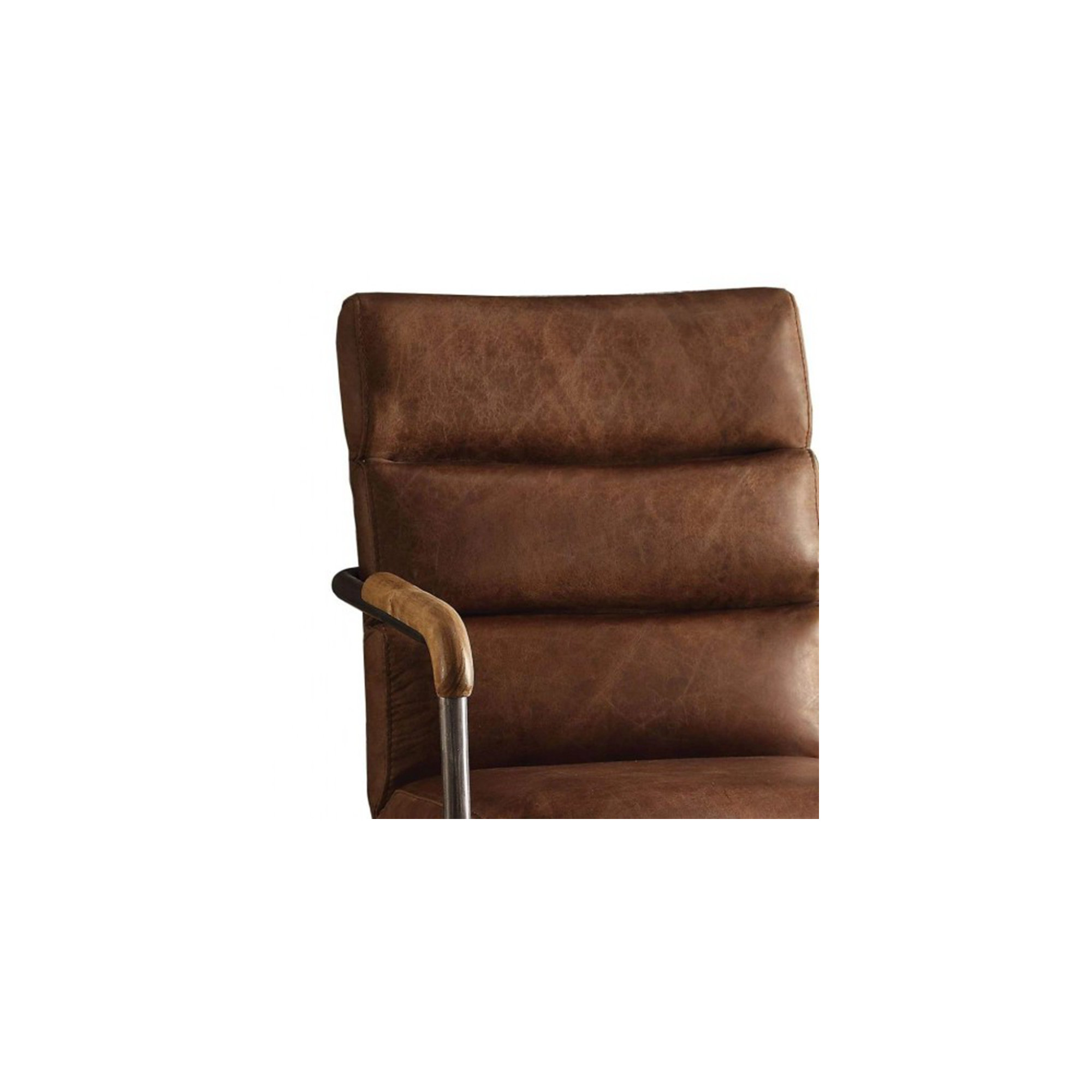 Springtown Swivel Office Chair, Retro Brown