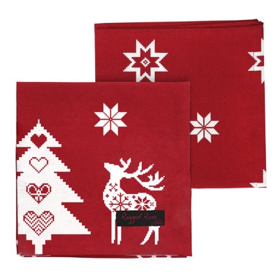 Camellia 100% Cotton Geometric Square Napkin