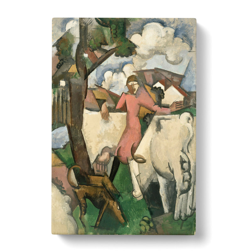 Marie Ressort by Roger De La Fresnaye - Wrapped Canvas Painting, 50cm H x 35cm W x 3cm D