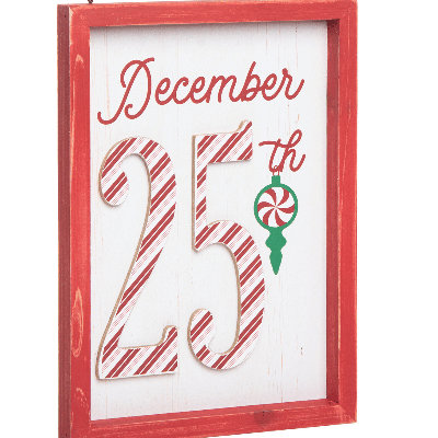 Christmas Text & Numbers Decorative Accent