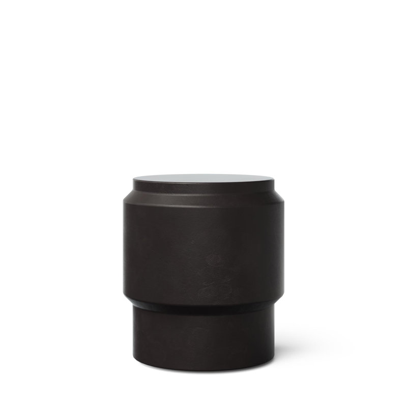Cassis Concrete Accent Stool, Lava Brown