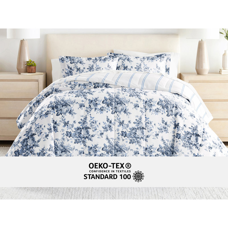 Full Stone Microfiber Reversible Bed in a Bag Set