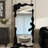 70.87"Black eco-friendly glass mirror frame with irregular shape for full-length mirror-897059823