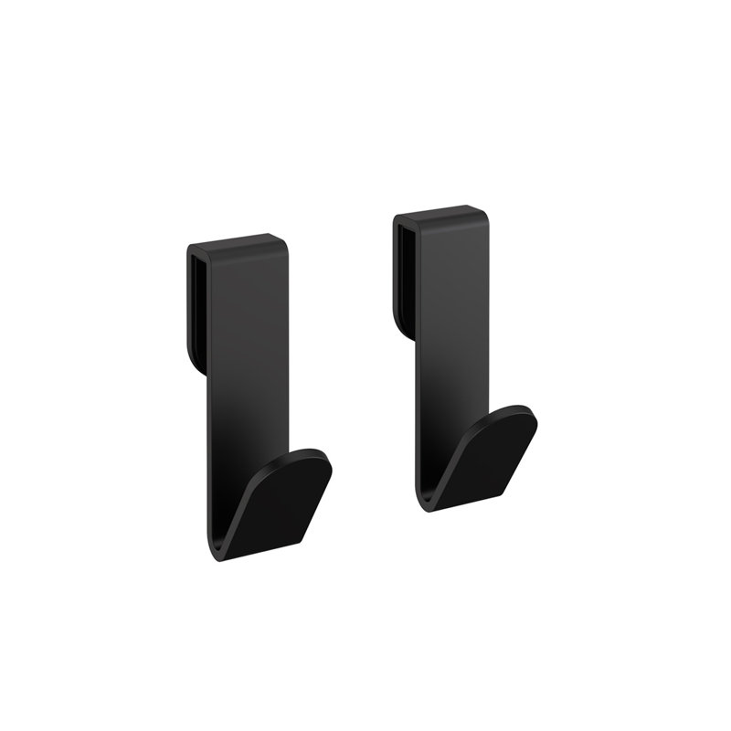 Wall Towel Hook for Bathroom 3 cm, Matte Black
