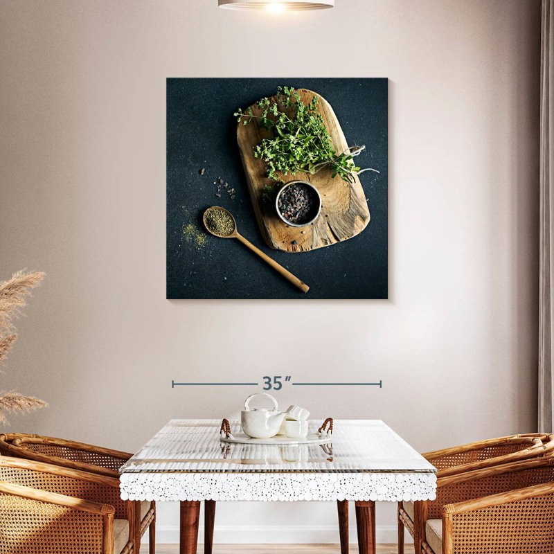 Yarlin Kitchen Herbs, 36" H x 36" W