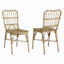 Ensemble de 2 chaises d'extérieur en osier de patio en osier pour terrasse, piscine, jardin-596679995