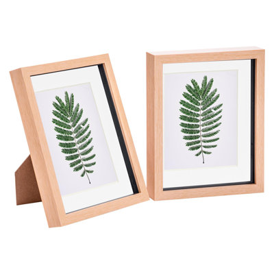 Nicola Spring - 3D Box Photo Frames - 5 x 7" with 4 x 6" Mount