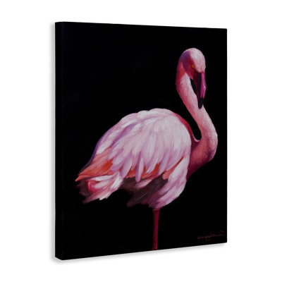 Elegant & Exotic Flamingo Canvas, design by James Corwin