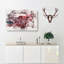 Plum Forest Watercolour - Wrapped Canvas-56657151