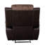 Fauteuil inclinable à mouvement bicolore, caramel et espresso Northrup