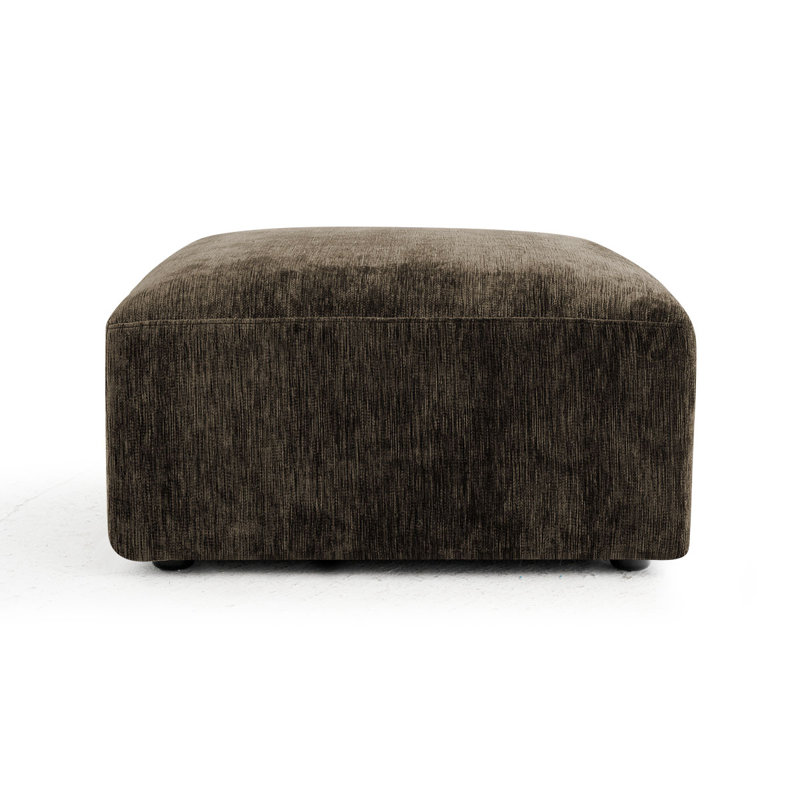 Repose-pieds modulaire convertible, Chenille chocolat