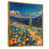 Toile avec cadre flottant or
