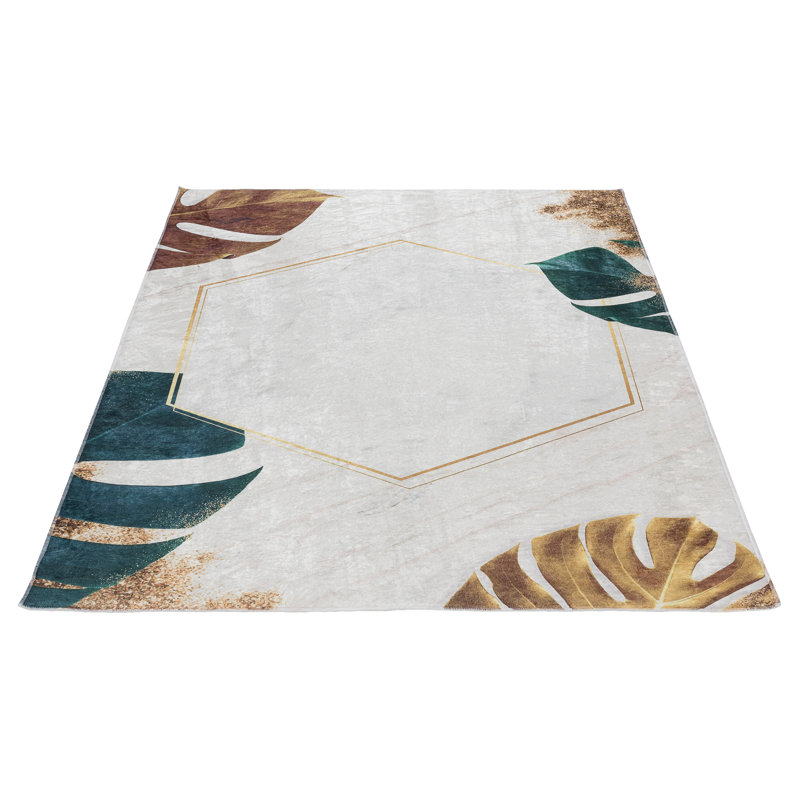 Caimas Floral Hand Woven Area Rug, Rectangle 160 x 230cm