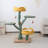 Everhard Tulip Cat Tree with Cat Scratching Posts, Large Cat Tower with Comfy Cat Perch for Indoor Cats, Modern Cat Furniture-819390457