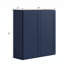 Armoire murale bleu marine Shaker, structure en bouleau massif, boîte d'armoire en contreplaqué, tablette réglable, finition matte douce, plusieurs tailles-134530643