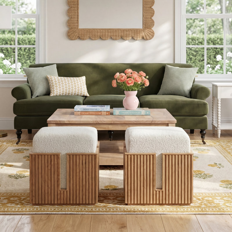 Greta Bunching Stool, Skylark