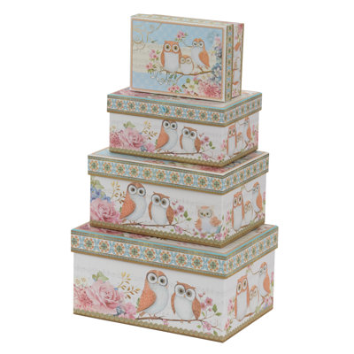 Fleur De Lis Living Cardboard / Paper Decorative Bin