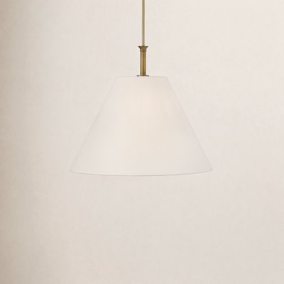 Greta Lrg Linen Pendant Light by Hinkley