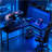 L Shaped Gaming Desk With LED Lights, Power Outlets, Monitor Stand, And CPU Shelf | Gift Idea-1948746826