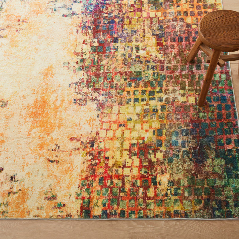 Oriental Machine Tufted Shag Area Rug, Rectangle 200 x 290 cm