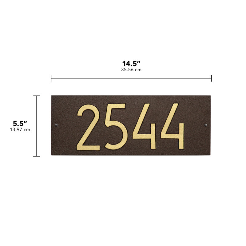Mid-century Modern Rectangle Lawn, Aged Bronze, Yes