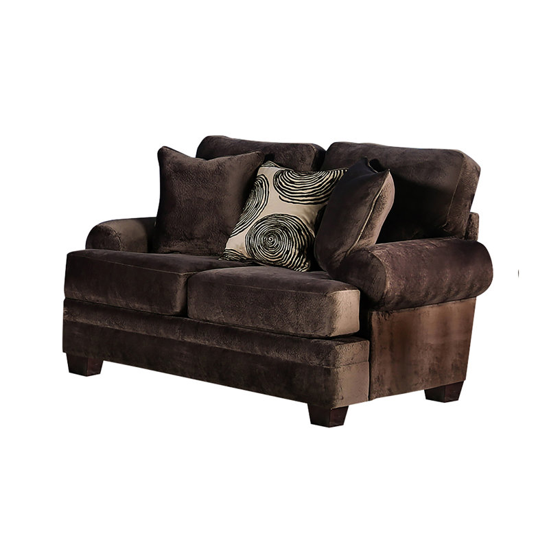 Adaley Upholstered 69'' Loveseat, Brown