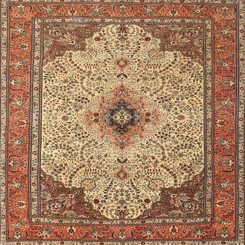 Oriental Indoor Rug, Square 3'