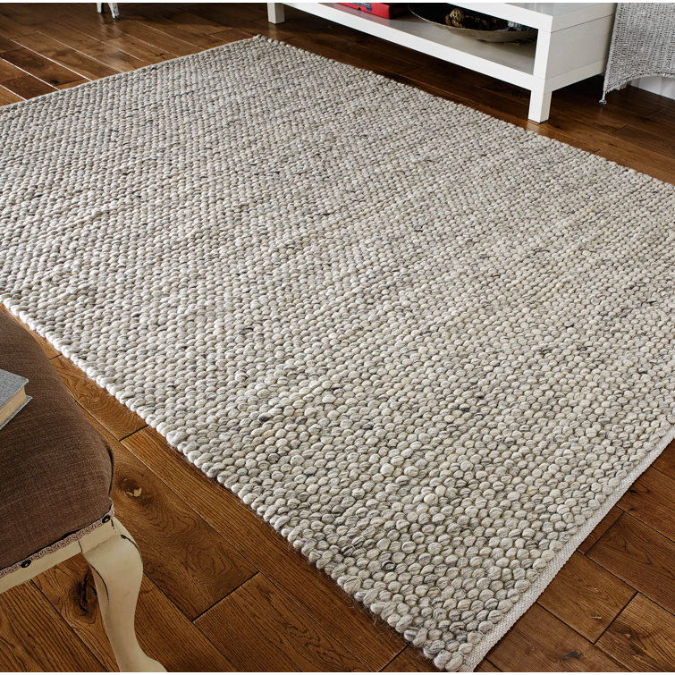 Dominic Solid Colour Wool Hand Woven Area Rug
