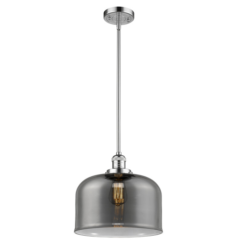 Celaya 1 - Light Pendant, Seedy, Polished Chrome, 13" H x 12" W x 12" D