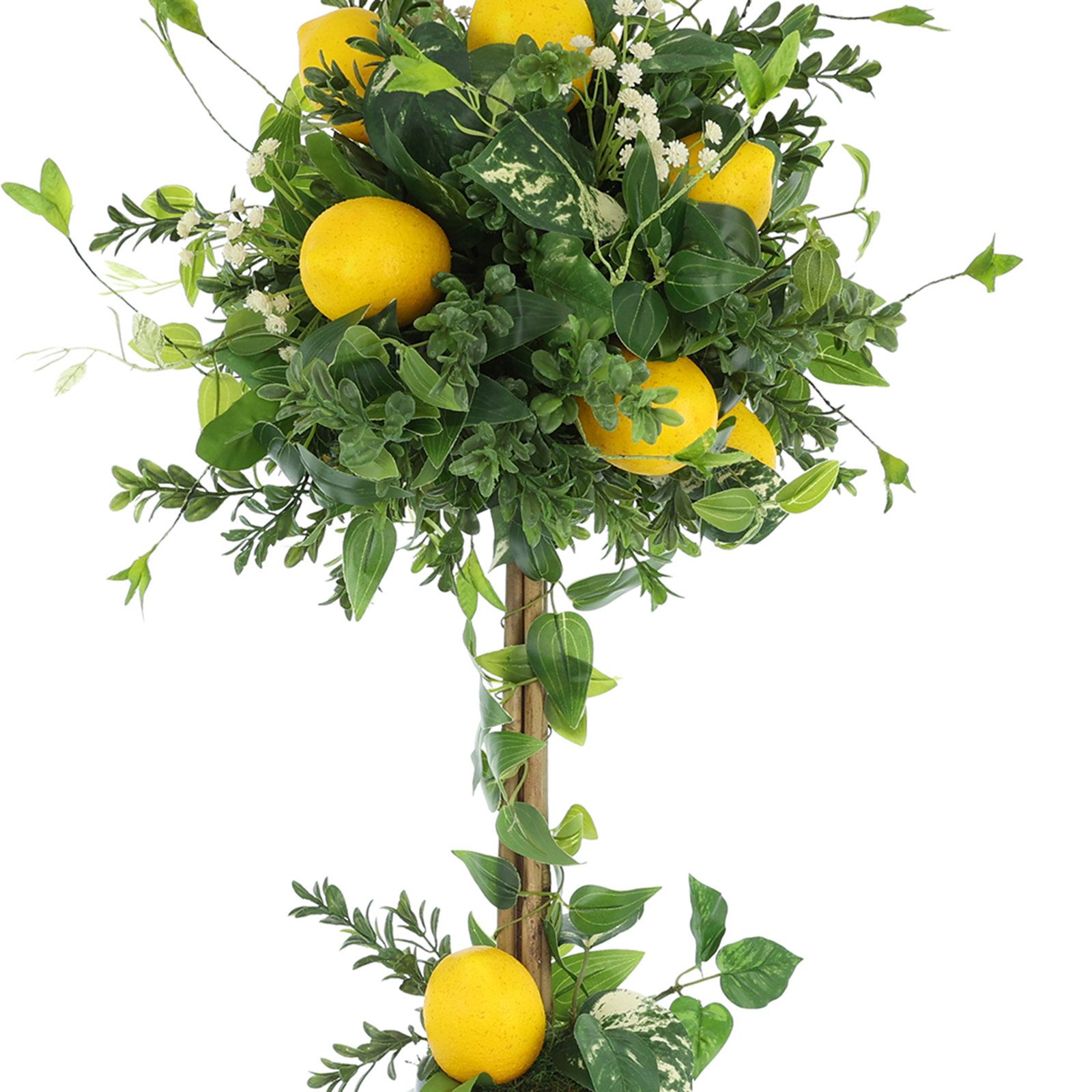 Springfield 30'' Faux Lemon Topiary in Ceramic Decorative Vase