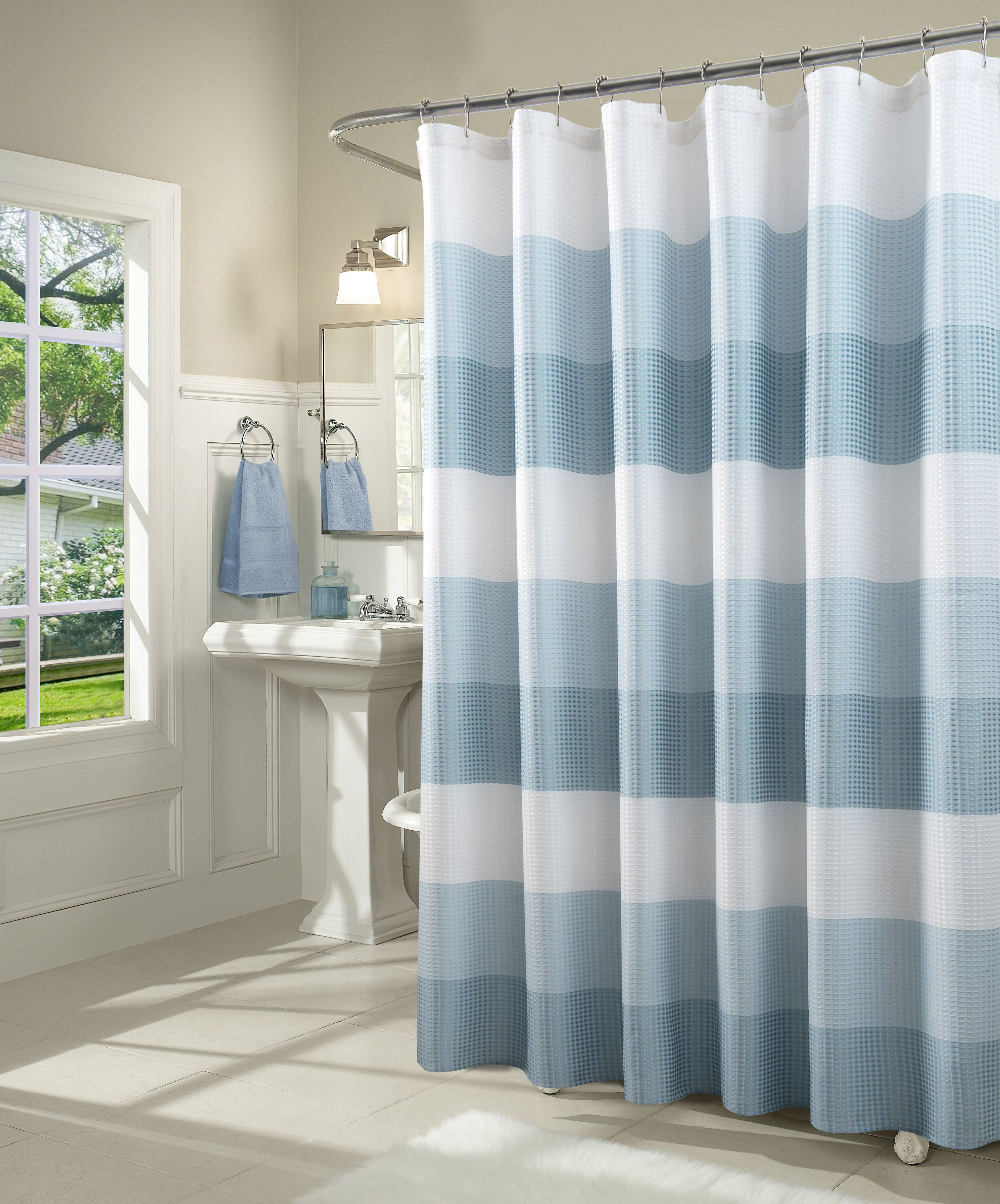 Corrigan Studio® Summersville Geometric Single Shower Curtain & Reviews ...