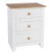 Katalina 3-Drawer Bedside Cabinet, Coastal Farmhouse Nightstand Table