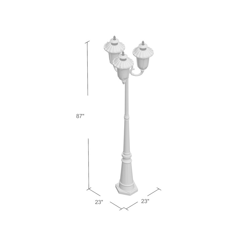 Allal Lamp Post (Full), Bronze