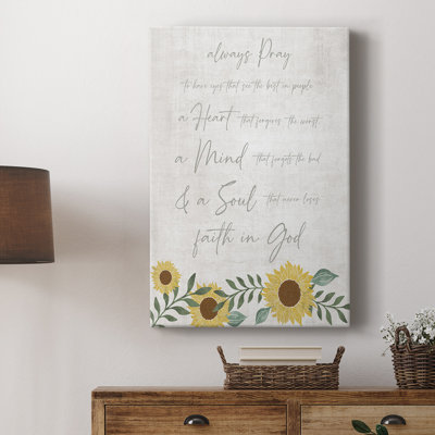 Always Pray -Custom Wrapped Gallery Cavas