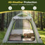 Tente gonflable pour le camping, tente gonflable gonflable pour 3-4 personnes avec auvent
