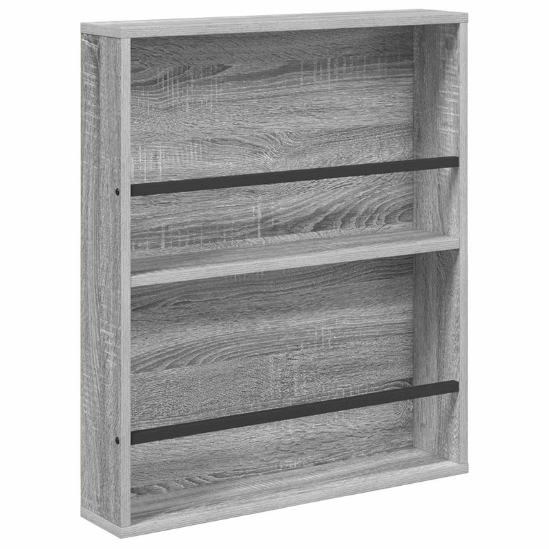Wood Magazine Rack, Grey