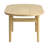 Mid-century Modern Oval Coffee Table, Natural