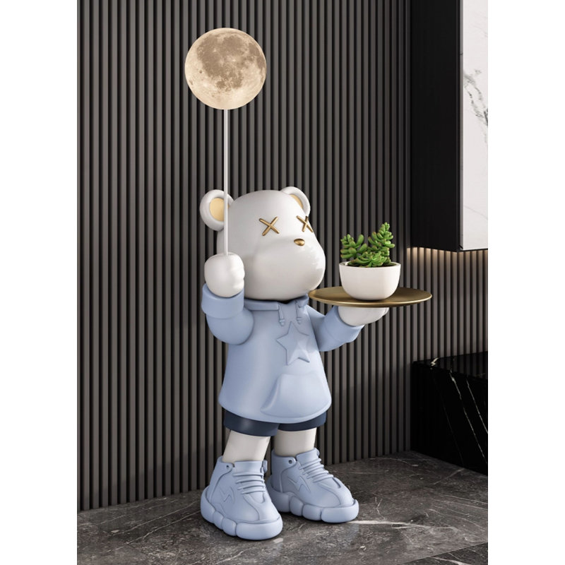 Décoration luxueuse lampe lune 3 couleurs
