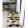 Good Vibes Christifer Geometric Gold/Gray/Black Area Rug