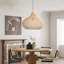 Luminaire suspendu en rotin naturel 1 lumière-108876058