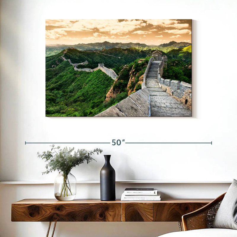 Ravi, grande muraille de Chine V, H 26 po x l 39 po