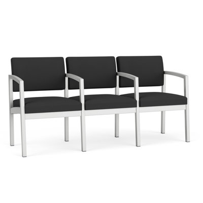 Lenox Steel Waiting Reception 3 Seat Tandem Seating Metal Frame