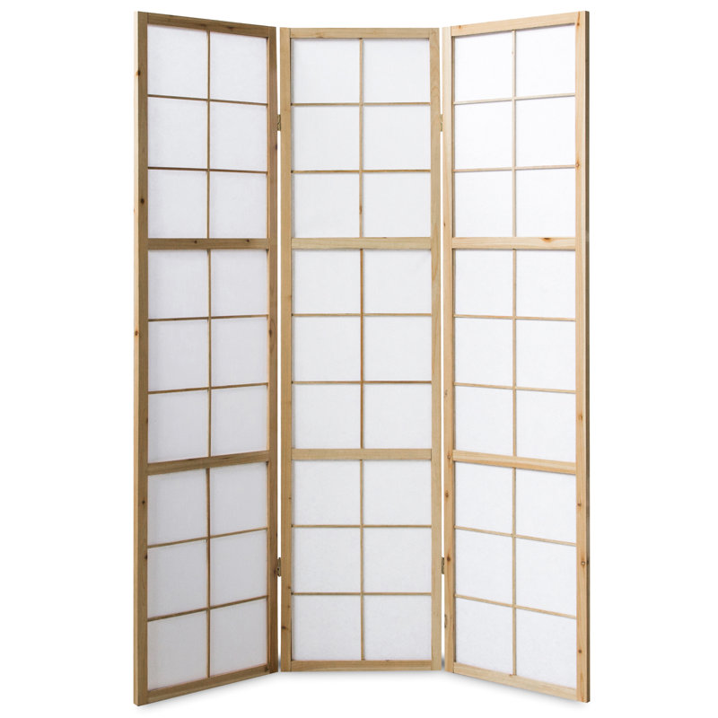 Bastian Room Divider, 3 Panels, Natural